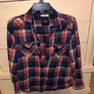 Small Boyfriend Fit Patterned Flannel